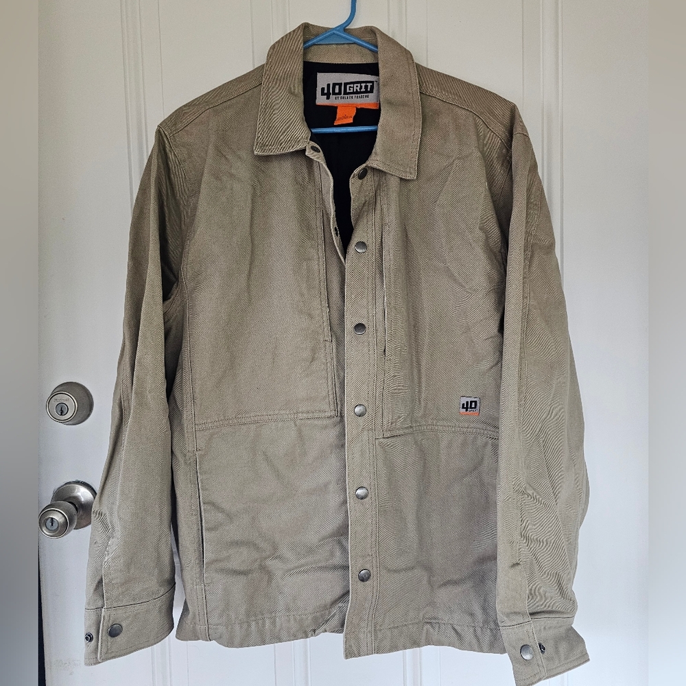 Men's 40 Grit Beige Shirt Jacket